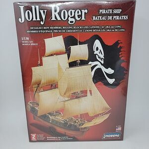 Lindberg Jolly Roger Pirate Ship Plastic Model Kit 16" 1/130 Scale No.70874